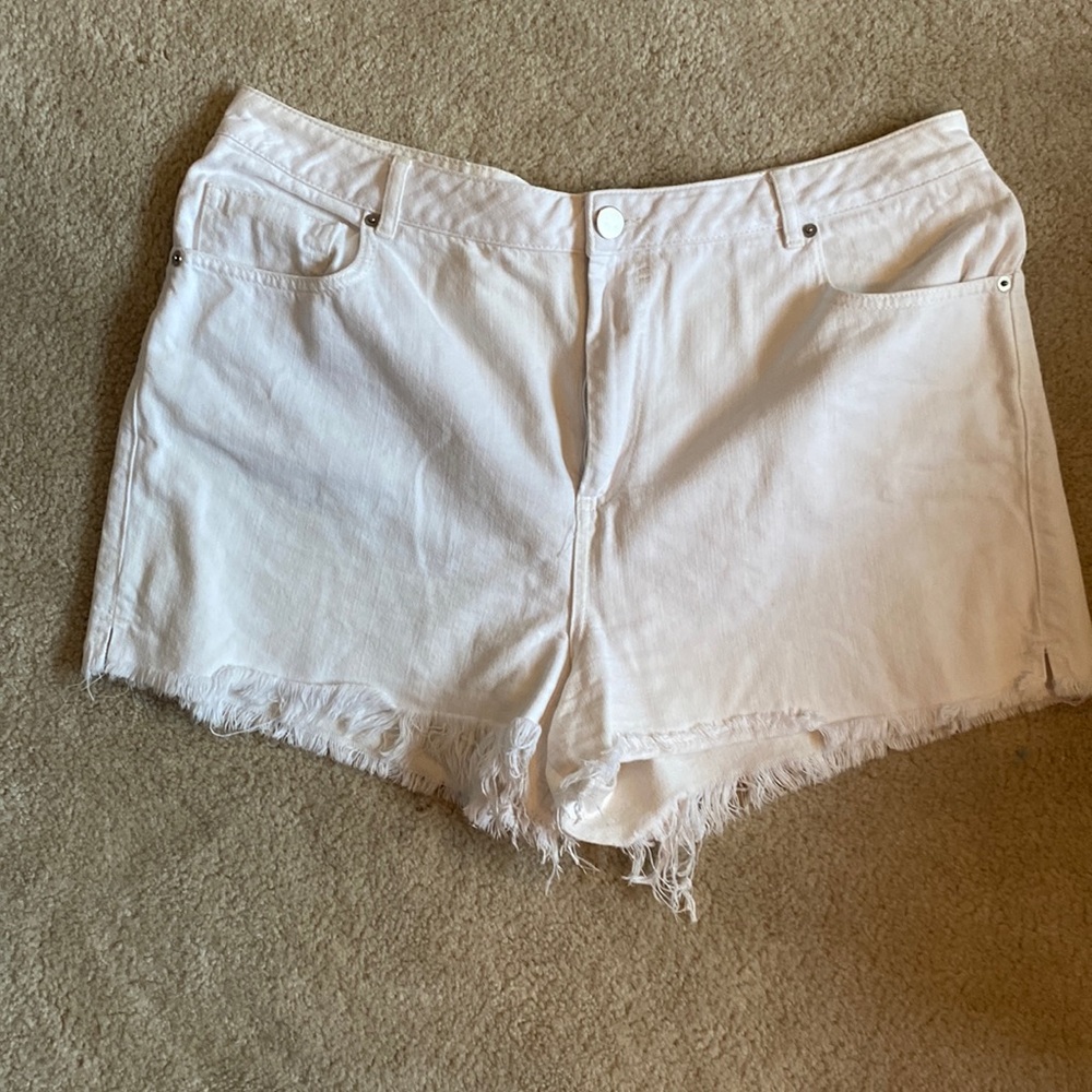 Asos White denim Short